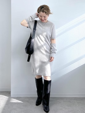 「アイテム（ワンピース）」を使った、Hiromさん（レディース・154cm・40代）の秋コーディネート
