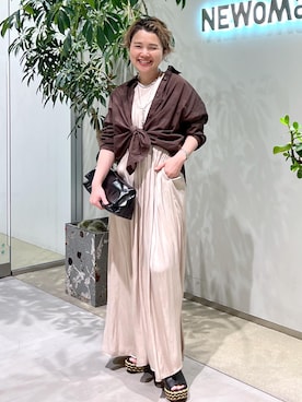 「アイテム（バッグ）」を使った、Hiromさん（レディース・154cm・40代）の夏コーディネート