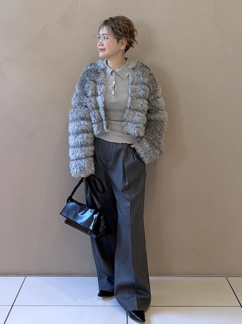 セール】シャギーファーニットボレロ（カーディガン/ボレロ）｜SALON