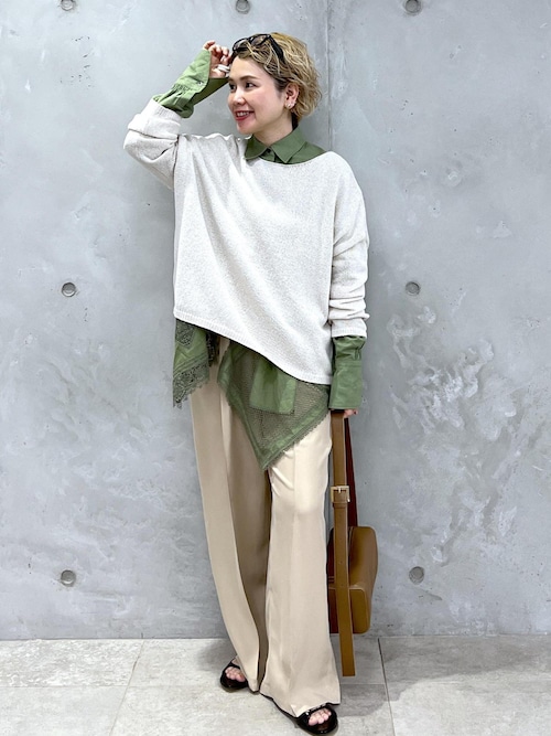 セール】ヘムクロスレースシャツ（シャツ/ブラウス）｜SALON