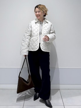 「アイテム（ブルゾン）」を使った、Hiromさん（レディース・154cm・40代）の秋コーディネート