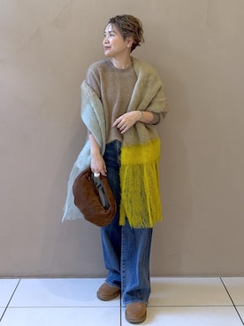 「アイテム（ハンドバッグ）」を使った、Hiromさん（レディース・154cm・40代）の冬コーディネート