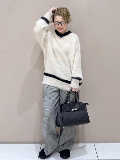 セール】ウールタックワイドパンツ / セットアップ対応（スラックス