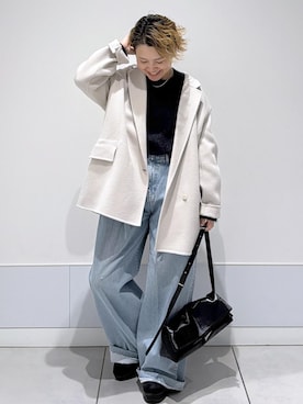 「アイテム（その他アウター）」を使った、Hiromさん（レディース・154cm・40代）の秋コーディネート