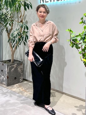 「アイテム（パンプス）」を使った、Hiromさん（レディース・154cm・40代）の夏コーディネート