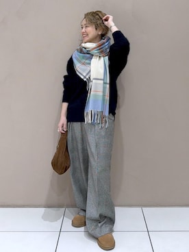 「アイテム（バッグ）」を使った、Hiromさん（レディース・154cm・40代）の冬コーディネート