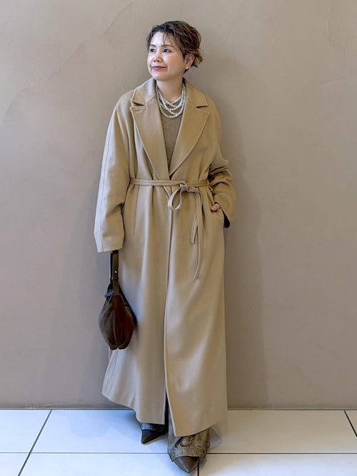 ピュアカシミヤナロートレンチコート（トレンチコート）｜SALON adam