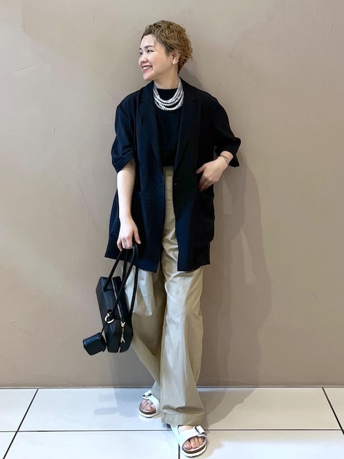 WEB限定】シアーハーフスリーブジャケット［洗える・冷房対策