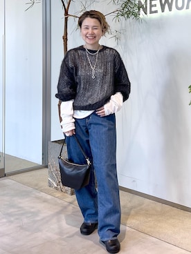 「アイテム（ハンドバッグ）」を使った、Hiromさん（レディース・154cm・40代）の秋コーディネート