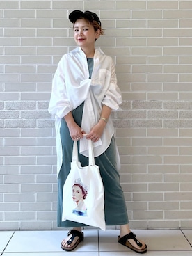 「Americana」｜「アイテム（キャップ）」を使った、Hiromさん（レディース・154cm）の夏コーディネート