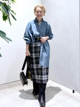 「INDIVIDUALIZED SHIRTS for SALON」｜Hiromさん（レディース・154cm）の秋コーディネート
