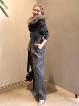 「FRATELLI TALLI（フラテリタリ）のアイテム」を使った、Hiromさん（レディース・154cm）の秋コーディネート