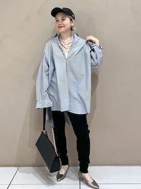 「INDIVIDUALIZED SHIRTS for SALON」｜Hiromさん（レディース・154cm）の夏コーディネート