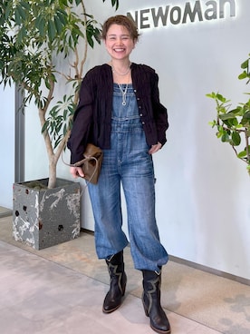 「アイテム（オールインワン・サロペット）」を使った、Hiromさん（レディース・154cm・40代）の夏コーディネート