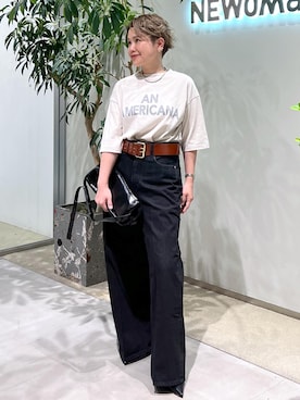 「アイテム（ファッション雑貨）」を使った、Hiromさん（レディース・154cm・40代）の夏コーディネート