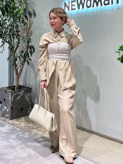 ブラウス シャツ 「25SS」GENTLE SILK シャツ「セットアップ対応」 レディース 25SS]GENTLE SILK シャツ【セットアップ対応】（シャツ/ブラウス