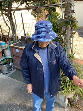 「BURBERRY（バーバリー）のアイテム（ブルゾン）」を使った、okabiwaさん（メンズ・174cm）の冬コーディネート