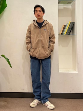 「Levis」｜戸村真瀬さん（メンズ・163cm）の冬コーディネート