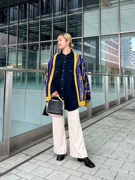 「CHIGNON（シニヨン）のアイテム（パンツ）」を使った、ariiigramさん（レディース・160cm）の秋コーディネート