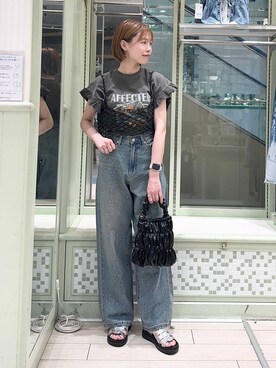 「アイテム（その他トップス）」を使った、ichi58さん（レディース・158cm・20代）の春コーディネート