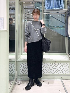 「アイテム（スウェット）」を使った、ichi58さん（レディース・158cm・30代）の秋コーディネート
