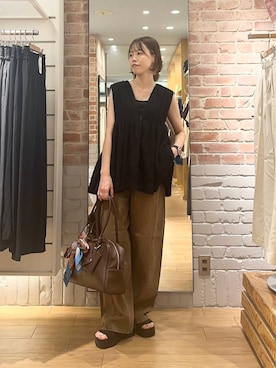 「アイテム（ベスト）」を使った、ichi58さん（レディース・158cm・30代）の夏コーディネート