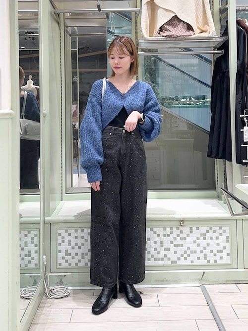 セール】メランジカーディガンキャミ2Pワンピース 152617