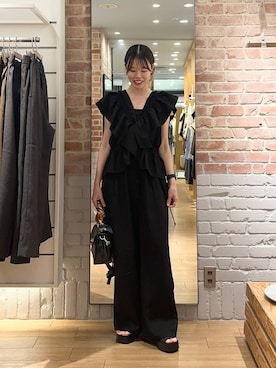 「春コーデ」｜「アイテム（サロペット/オーバーオール）」を使った、ichi58さん（レディース・158cm）の夏コーディネート