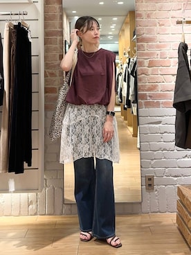 「アイテム（パンツ）」を使った、ichi58さん（レディース・158cm・30代）の夏コーディネート