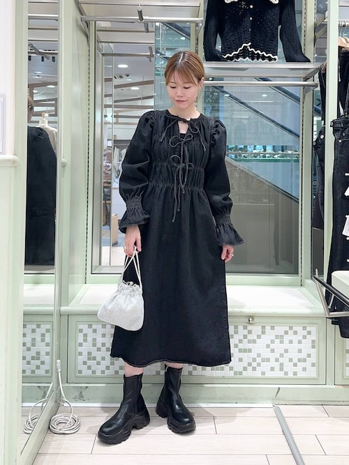 セール】2WAYリボンシャーリングワンピース 133569（ワンピース