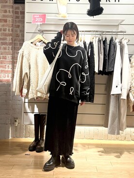 「アイテム（スウェット）」を使った、ichi58さん（レディース・158cm・30代）の冬コーディネート