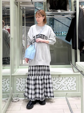 「アイテム（スウェット）」を使った、ichi58さん（レディース・158cm・30代）の秋コーディネート