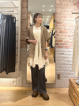 「キャミソール」｜ichi58さん（レディース・158cm）の夏コーディネート