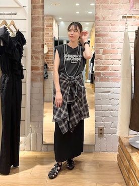 「アイテム（スカート）」を使った、ichi58さん（レディース・158cm・30代）の夏コーディネート