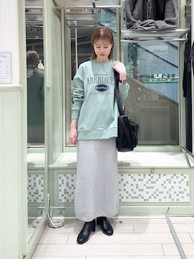 「アイテム（スウェット）」を使った、ichi58さん（レディース・158cm・30代）の秋コーディネート