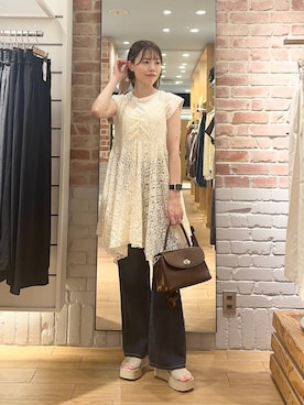「アイテム（キャミソール）」を使った、ichi58さん（レディース・158cm・30代）の夏コーディネート