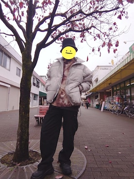 「アイテム（カーゴパンツ）」を使った、yuya3909さん（メンズ・174cm）の秋コーディネート