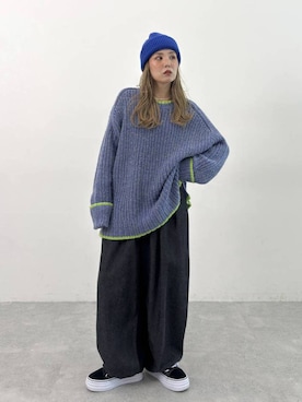 「アイテム（ニット/セーター）」を使った、tera38さん（レディース・155cm・30代）の秋コーディネート