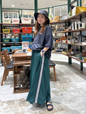 「アイテム（帽子）」を使った、tera38さん（レディース・155cm・30代）の夏コーディネート