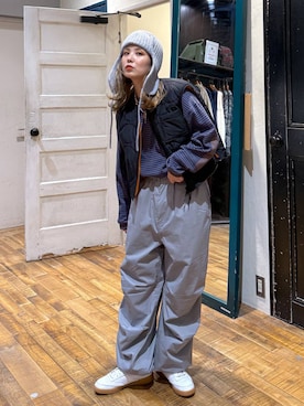 「アイテム（帽子）」を使った、tera38さん（レディース・155cm・30代）の冬コーディネート