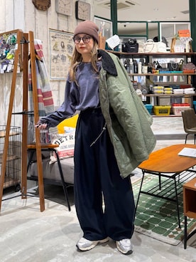 「アイテム（帽子）」を使った、tera38さん（レディース・155cm・30代）の秋コーディネート