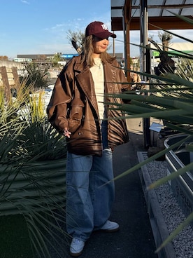 「アイテム（キャップ）」を使った、tera38さん（レディース・155cm・30代）の秋コーディネート