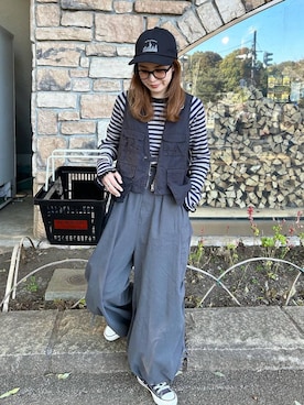 「アイテム（キャップ）」を使った、tera38さん（レディース・155cm・20代）の春コーディネート