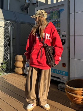 「アイテム（帽子）」を使った、tera38さん（レディース・155cm・30代）の秋コーディネート