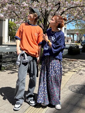 「アイテム（キャップ）」を使った、tera38さん（レディース・155cm・20代）の春コーディネート