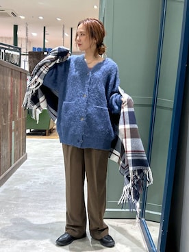 「アイテム（ストール/ショール）」を使った、tera38さん（レディース・155cm・20代）の冬コーディネート