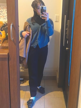 「アイテム（スラックス）」を使った、　　Shiomiさん（レディース・149cm）の冬コーディネート