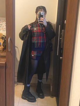 「アイテム（ルームウェア）」を使った、　　Shiomiさん（レディース・149cm）の秋コーディネート