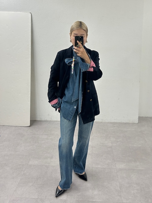 20周年限定】デニムボウタイブラウス（シャツ/ブラウス