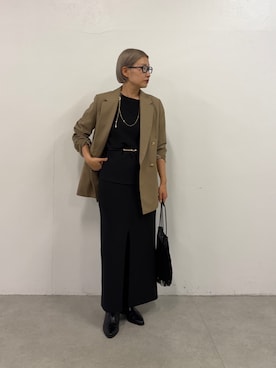 「アイテム（テーラードジャケット）」を使った、_yoshinosan__さん（レディース・160cm）の秋コーディネート